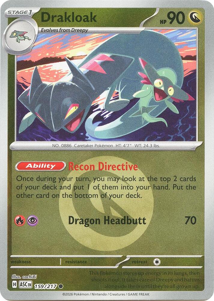 Drakloak - 159/217 (Energy Symbol Pattern) - 159/217 - Common
