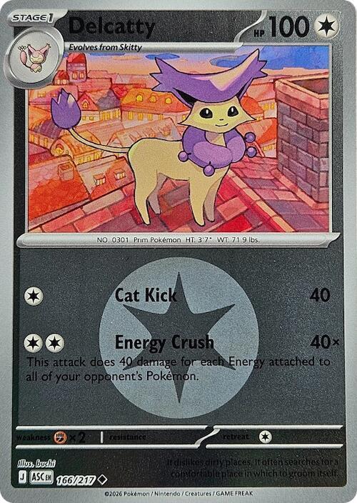 Delcatty (Energy Symbol Pattern) - 166/217 - Uncommon
