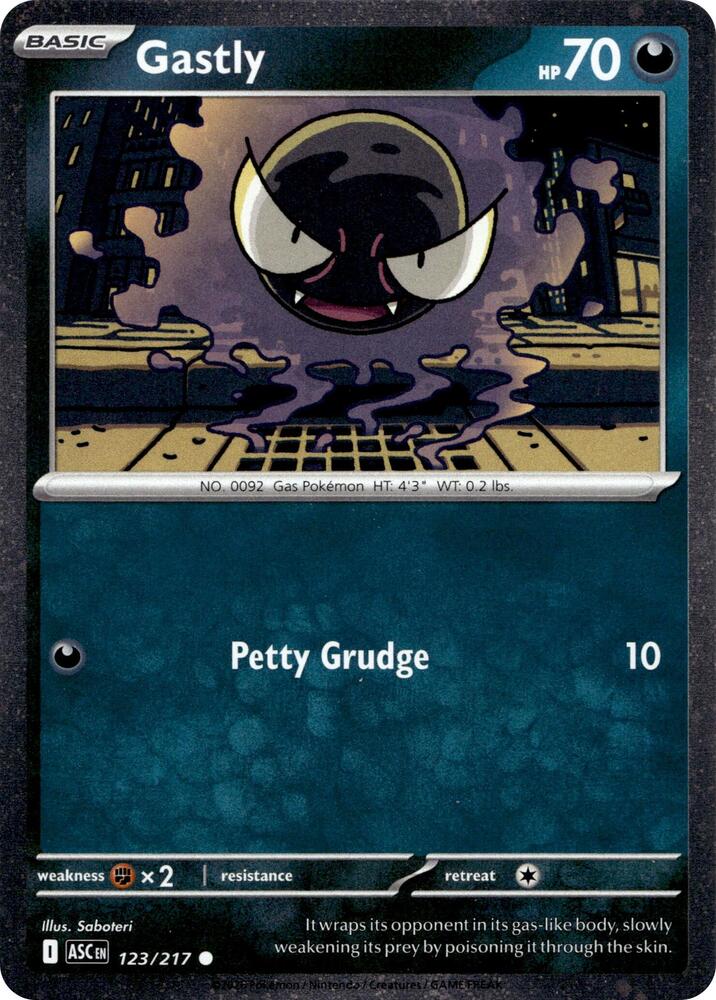 Gastly - 123/217 (Cosmos Holo) - 123/217 - Common