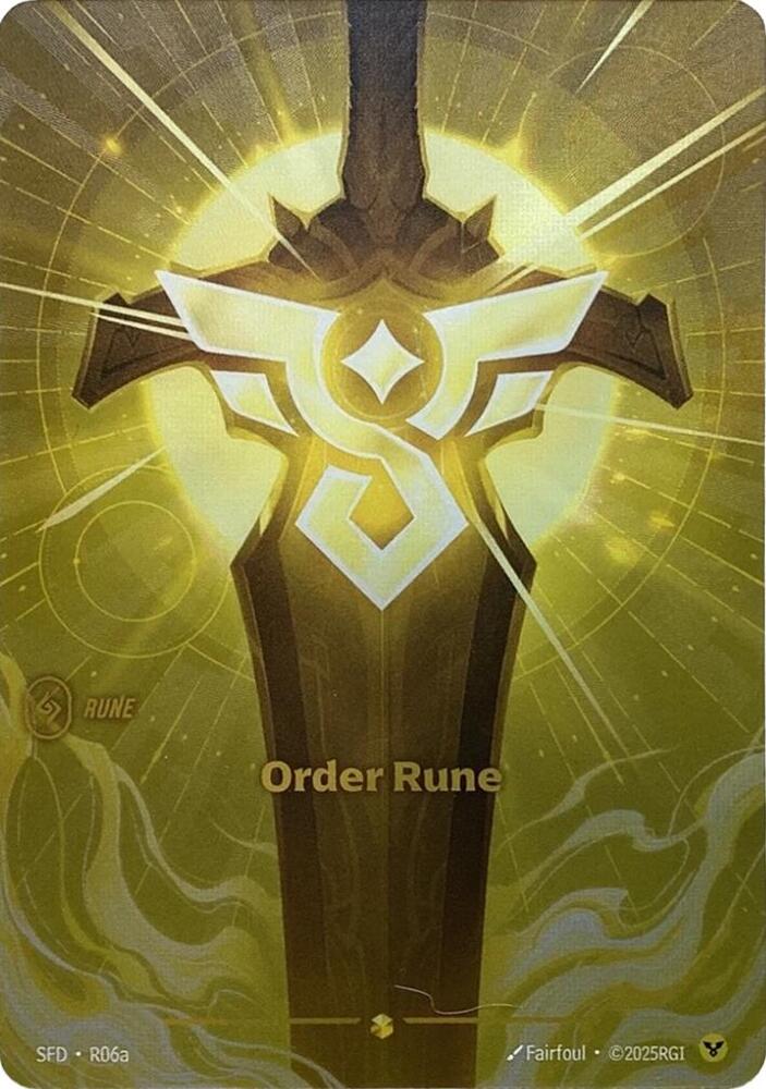 Order Rune (R06a) - R06a - Showcase