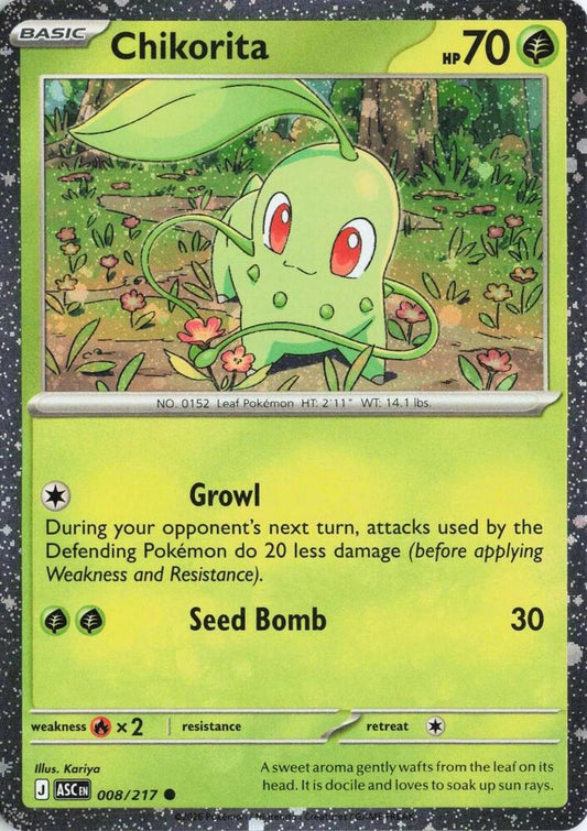 Chikorita (Cosmos Holo) - 008/217 - Common