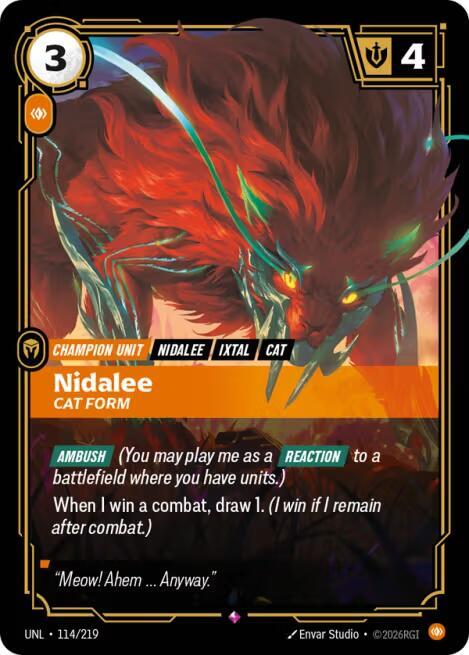 Nidalee - Cat Form - 114/219 - Rare