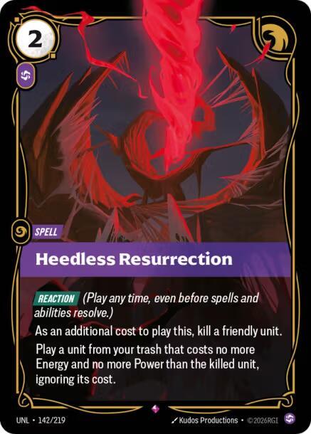 Heedless Resurrection - 142/219 - Rare