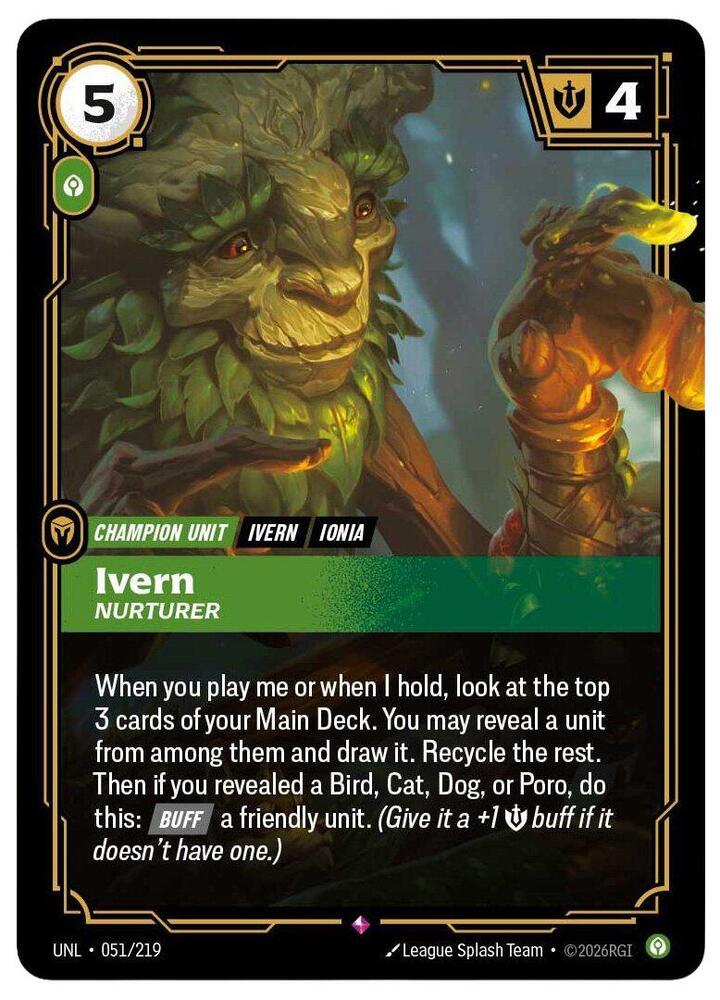 Ivern - Nurturer - 051/219 - Rare