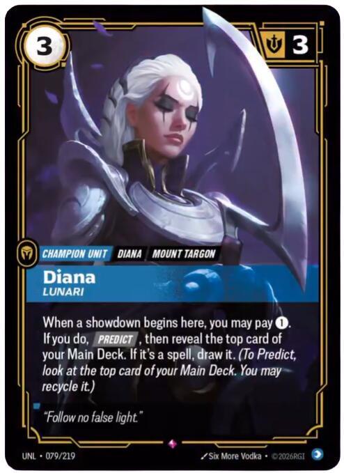 Diana - Lunari - 079/219 - Rare