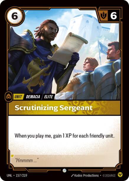 Scrutinizing Sergeant - 157/219 - Common