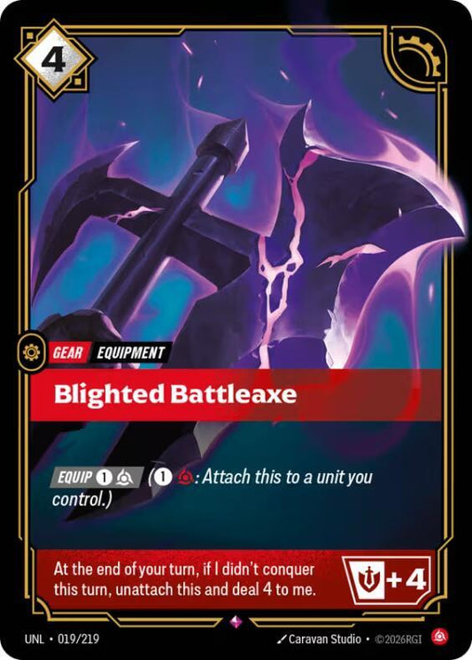 Blighted Battleaxe - 019/219 - Rare