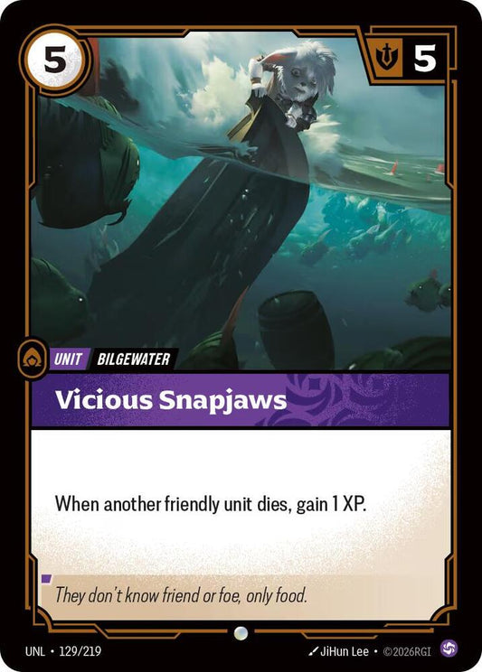 Vicious Snapjaws - 129/219 - Common
