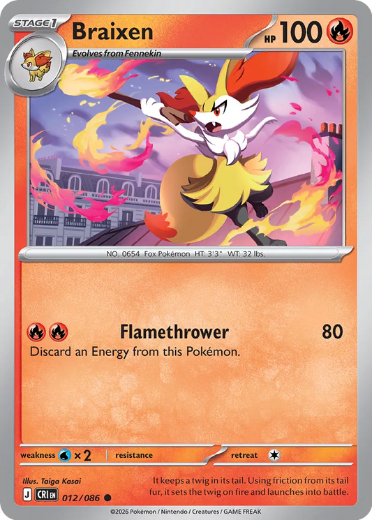 Braixen - 012/086 - Common