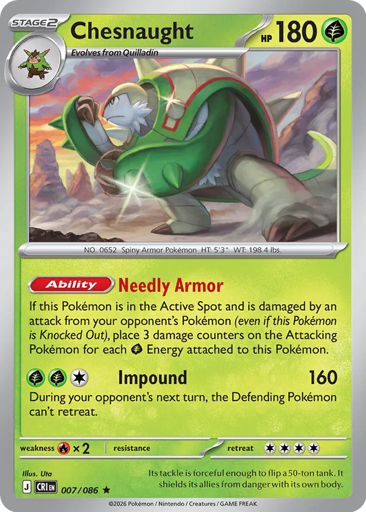 Chesnaught - 007/086 - Rare