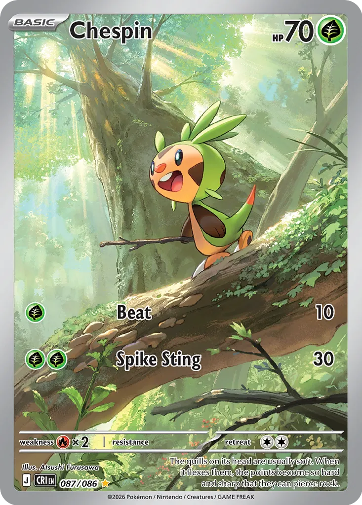 Chespin - 087/086 - Illustration Rare