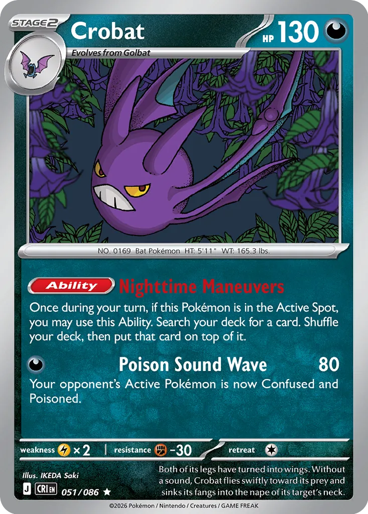 Crobat - 051/086 - Rare