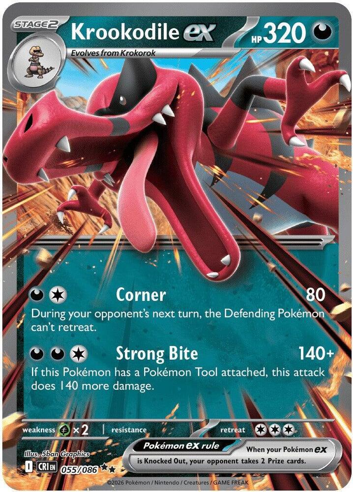 Krookodile ex - 055/086 - Double Rare