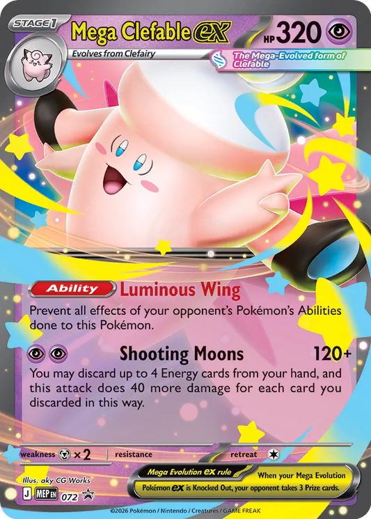 Mega Clefable ex - 072 - Promo