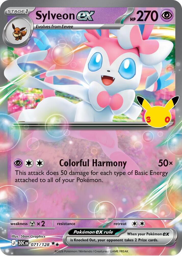 Sylveon ex - 071/128 - Double Rare