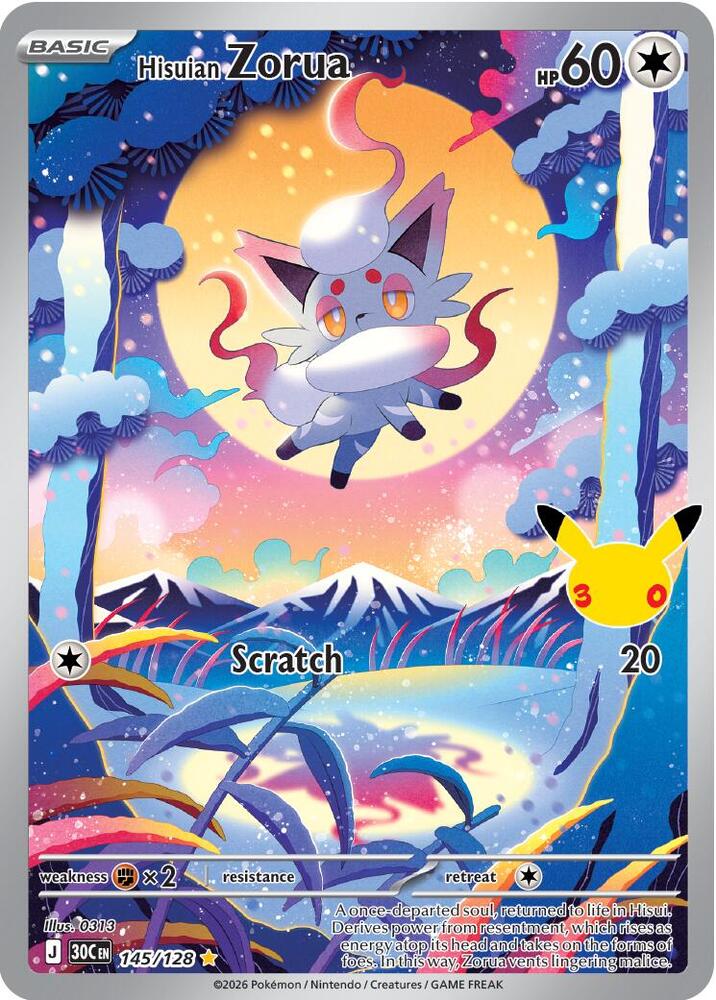 Hisuian Zorua - 145/128 - Illustration Rare