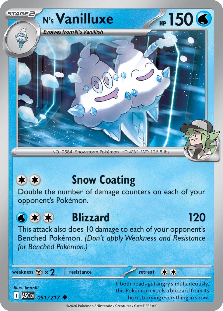 N's Vanilluxe - 051/217 - Uncommon
