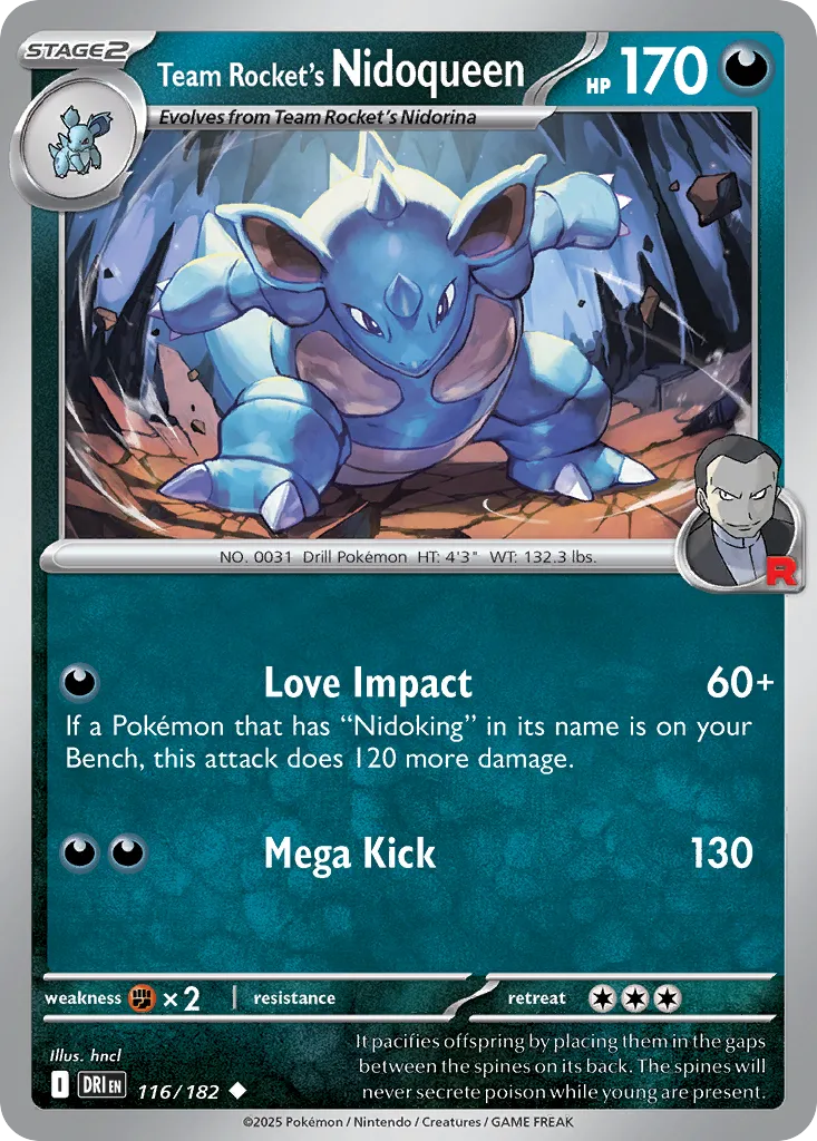 Team Rocket's Nidoqueen - 116/182 - Uncommon