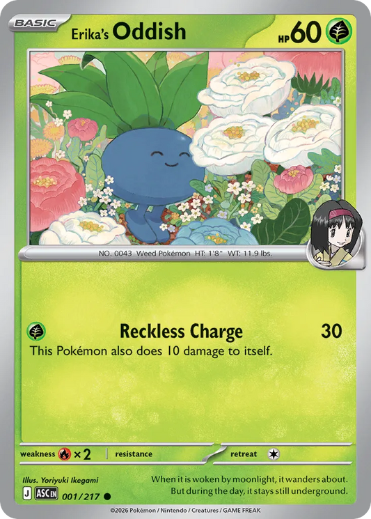 Erika's Oddish - 001/217 - Common