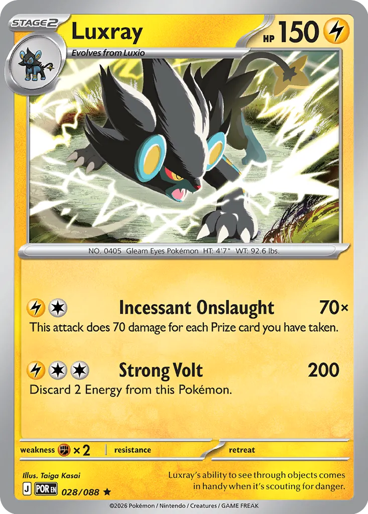 Luxray - 028/088 - Rare Reverse Holo