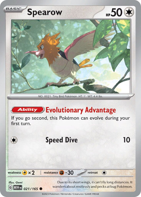 Spearow - 021/165 - Common