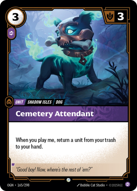CEMETERY ATTENDANT - OGN-165/298 (Foil)