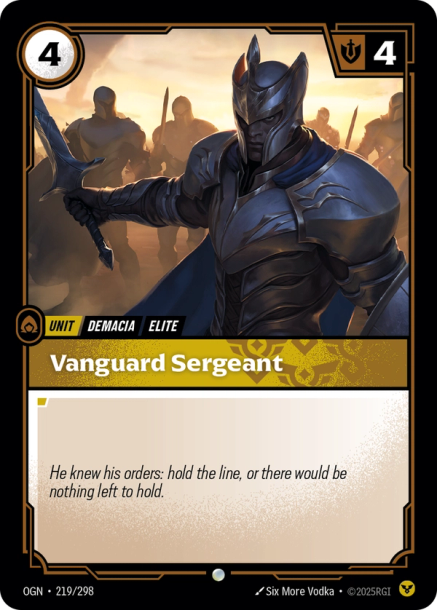 VANGUARD SERGEANT - OGN-219/298 (Foil)