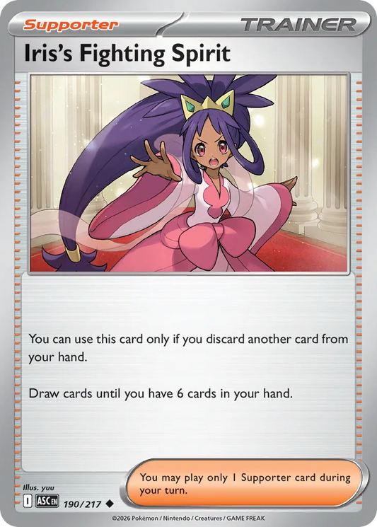 Iris's Fighting Spirit - 190/217 - Uncommon