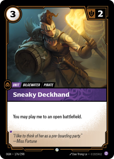 SNEAKY DECKHAND - OGN-176/298