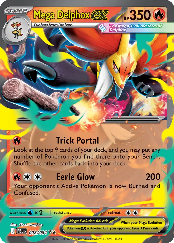 Mega Delphox ex - 008/084 - Double Rare