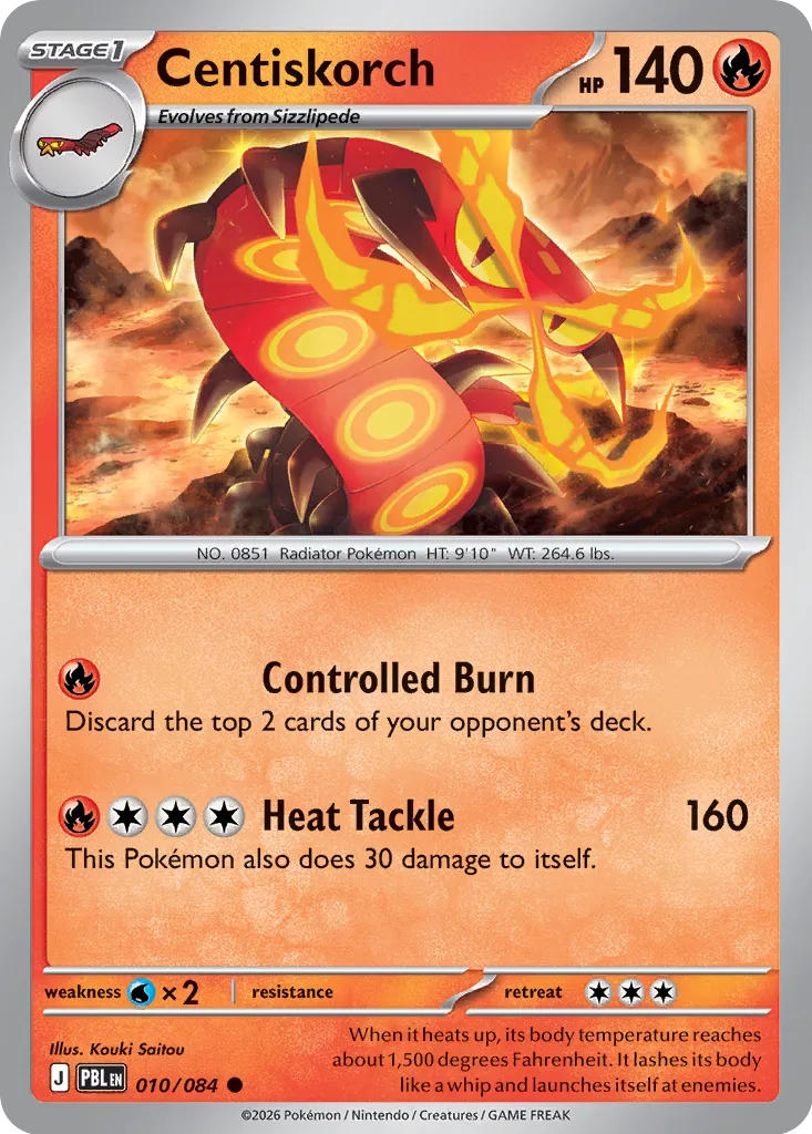 Centiskorch - 010/084 - Common