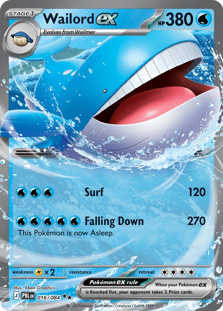 Wailord ex - 016/084 - Double Rare