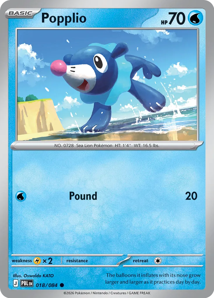 Popplio - 018/084 - Common