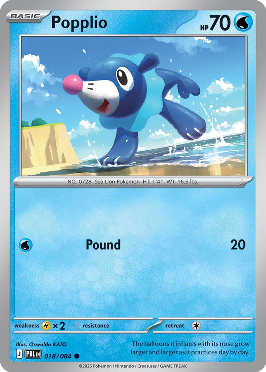 Popplio - 018/084 - Common