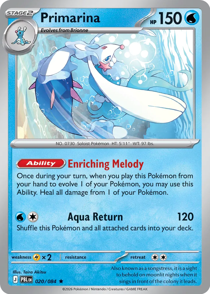 Primarina - 020/084 - Rare