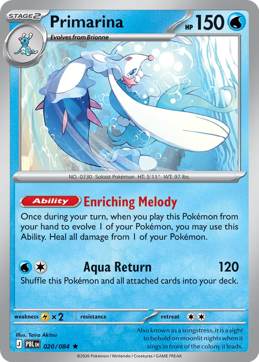 Primarina - 020/084 - Rare