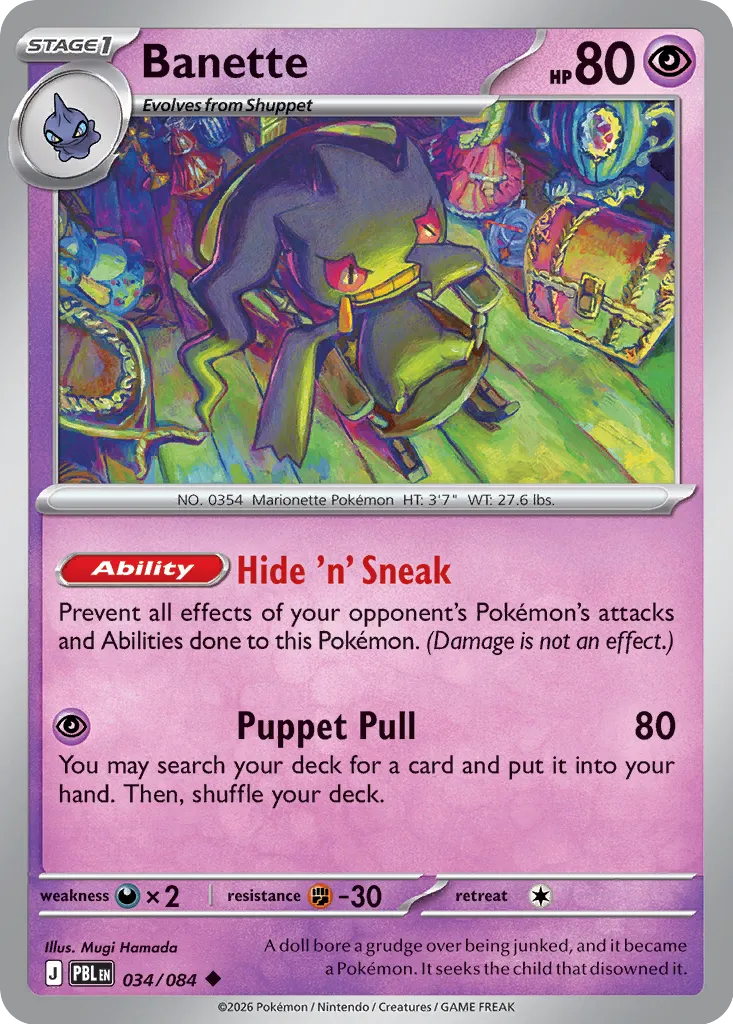 Banette - 034/084 - Uncommon