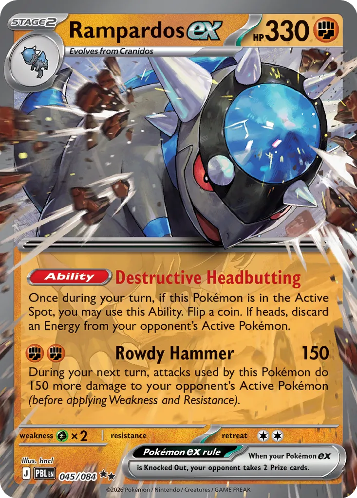 Rampardos ex - 045/084 - Double Rare
