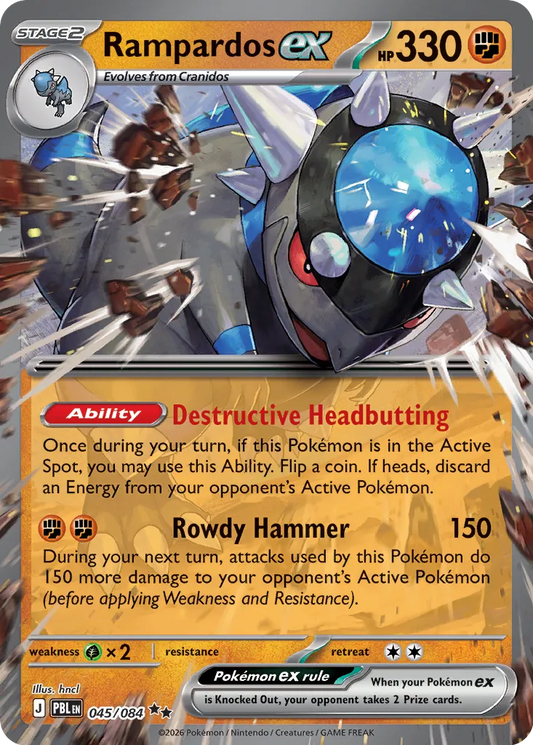 Rampardos ex - 045/084 - Double Rare
