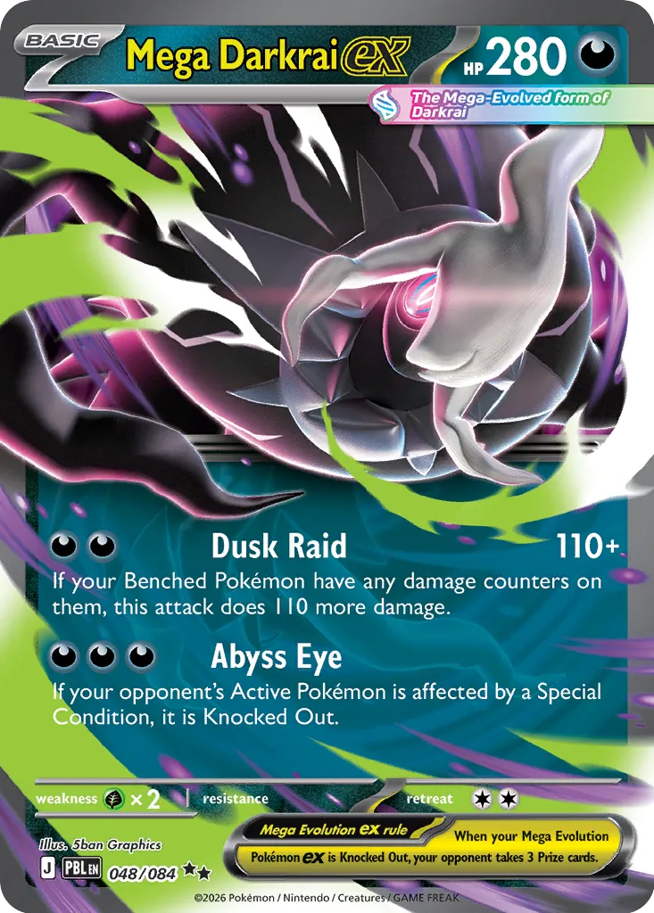 Mega Darkrai ex - 048/084 - Double Rare