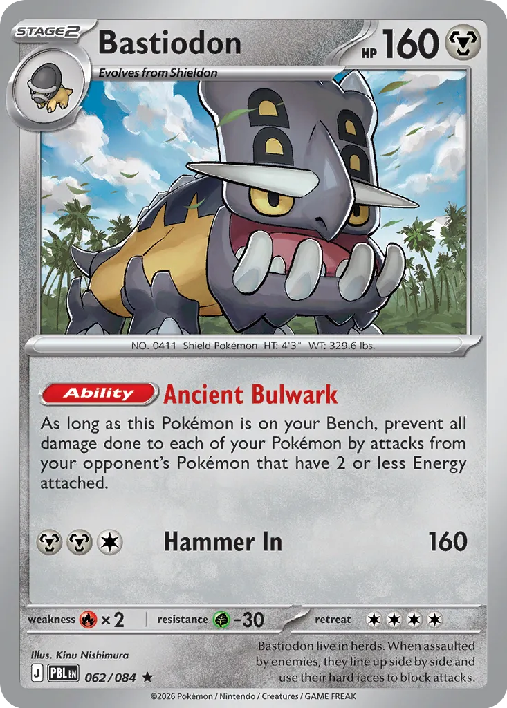Bastiodon - 062/084 - Rare