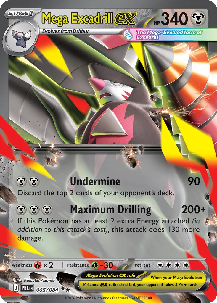 Mega Excadrill ex - 065/084 - Double Rare