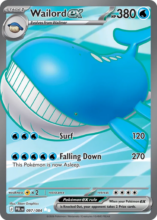 Wailord ex - 097/084 - Ultra Rare