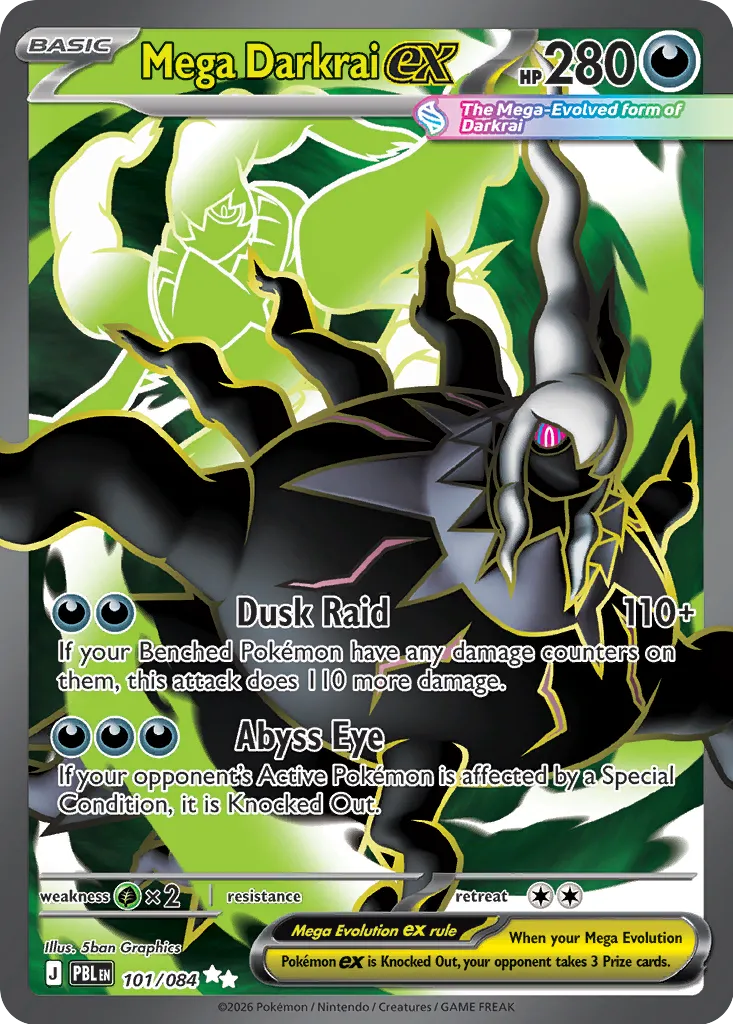 Mega Darkrai ex - 101/084 - Ultra Rare