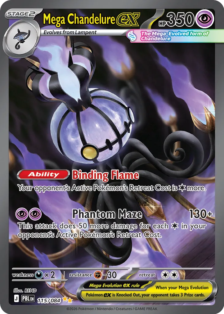Mega Chandelure ex - 115/084 - Special Illustration Rare
