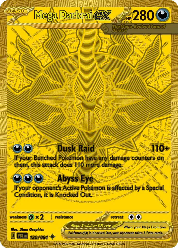Mega Darkrai ex - 120/084 - Mega Hyper Rare
