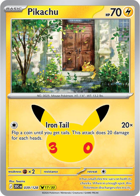Pikachu - 039/128 - Pikachu Rare