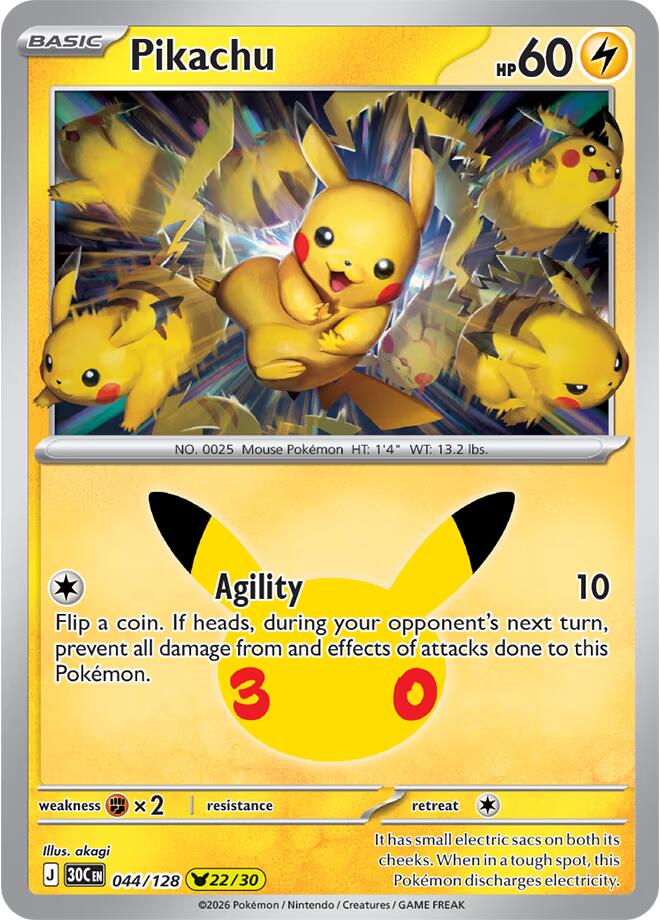 Pikachu - 044/128 - Pikachu Rare