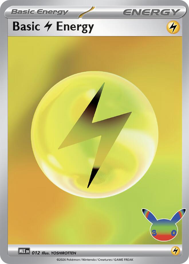 Basic Lightning Energy - 012 (30th Celebration) - 012 - Futuristic Rare