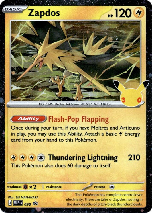 Zapdos - 098 (30th Celebration) - 098 - Promo